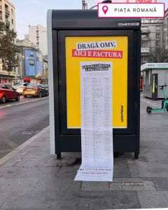 Greenpeace aduce în Bucureşti „factura climatică” de 5 trilioane de euro pentru marile companii poluatoare